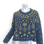 Altuzarra Makena Cashmere Sweater Navy Metallic Jacquard Knit Size Medium