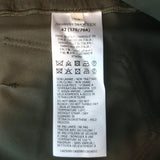 Alexander McQueen Pleated Panama Shorts Olive Cotton Size 42