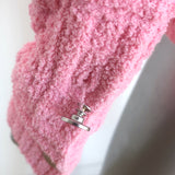 Bottega Veneta jacquard towelling jacket in bubblegum pink, authentic pre-owned, size XS