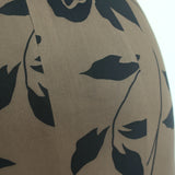 Reformation Aiko Ruffled Midi Dress Solana Olive Brown Printed Crepe Size 2