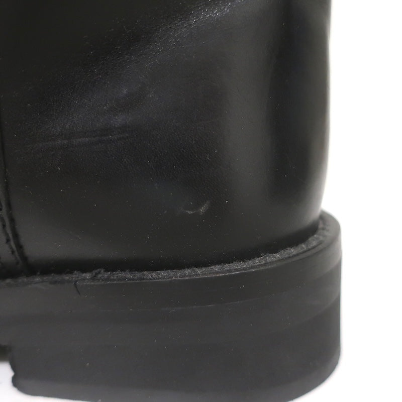 Ann Demeulemeester Knee High Riding Boots Black Leather Size 41
