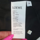 Loewe Herringbone Double Breasted Blazer Blue Melange Wool Size 38 NEW