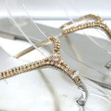 Giuseppe Zanotti Crystal Thong Sandals Silver Metallic Leather Size 40