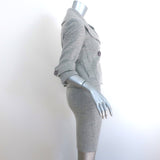 Robert Rodriguez Skirt Suit Heather Gray Cotton-Wool Size 0