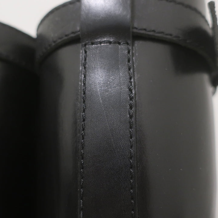 Ann Demeulemeester Knee High Riding Boots Black Leather Size 41