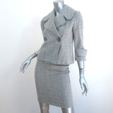 Robert Rodriguez Skirt Suit Heather Gray Cotton-Wool Size 0