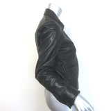 Nili Lotan Freddie Zip-Up Leather Jacket Black Size Small