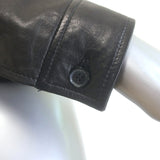 Nili Lotan Freddie Zip-Up Leather Jacket Black Size Small