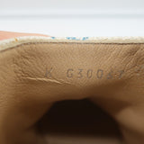 Chanel Graffiti Chelsea Boots Cream Canvas Size 38.5 Flat Ankle Boots