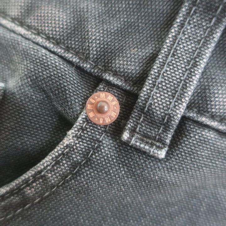 MM6 Maison Margiela High Rise Straight Leg Jeans Washed Black Denim Size 29