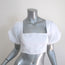 Reformation Puff Sleeve Crop Top White Linen Size 0