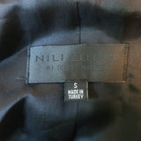 Nili Lotan Freddie Zip-Up Leather Jacket Black Size Small