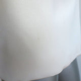 Alice + Olivia Denny Boyfriend Blazer Cream Satin Size 0 One-Button Jacket