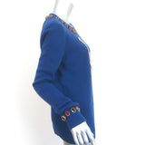 Gucci x MLB LA Angels Jeweled Crewneck Sweater Blue Wool Size Medium