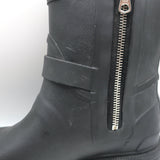 Rag & Bone Moto Rain Boots Black Rubber Size 36