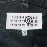 MM6 Maison Margiela High Rise Straight Leg Jeans Washed Black Denim Size 29