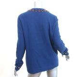 Gucci x MLB LA Angels Jeweled Crewneck Sweater Blue Wool Size Medium