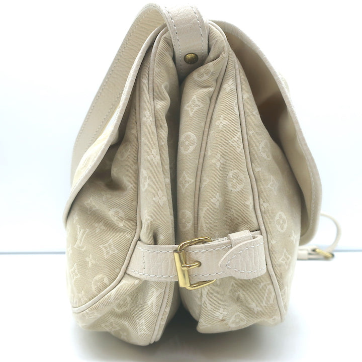 Louis Vuitton Mini Lin Saumur 30 Crossbody Bag Ecru Monogram Canvas