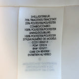 Alice + Olivia Denny Boyfriend Blazer Cream Satin Size 0 One-Button Jacket