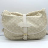 Louis Vuitton Mini Lin Saumur 30 Crossbody Bag Ecru Monogram Canvas