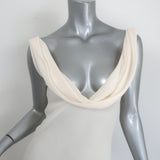 Reformation x Laura Harrier Cavallo Cowl Neck Maxi Dress Ivory Crepe Size 2