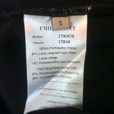 Emilio Pucci Lace Open-Back Mini Dress Black Stretch Wool Jersey Size Small NEW