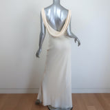 Reformation x Laura Harrier Cavallo Cowl Neck Maxi Dress Ivory Crepe Size 2