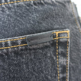 Saint Laurent 90's High Waist Straight Leg Jeans Black Denim Size 29