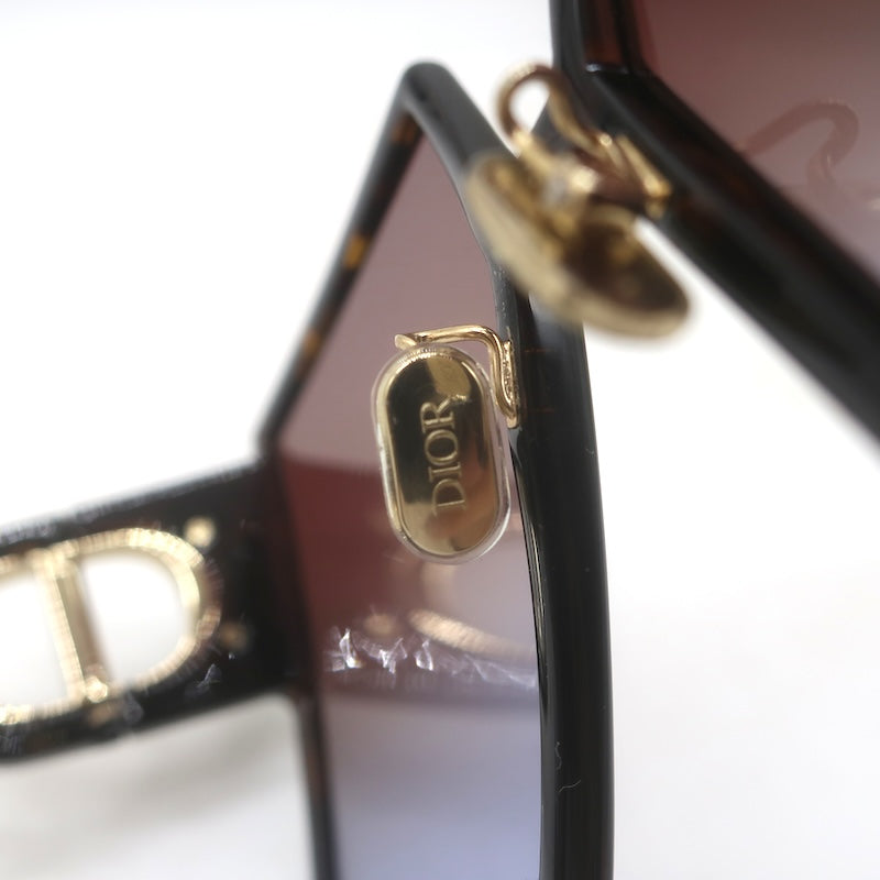 Christian Dior 30Montaigne SU 58mm Square Sunglasses Dark Tortoise 22F2