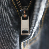 Saint Laurent 90's High Waist Straight Leg Jeans Black Denim Size 29