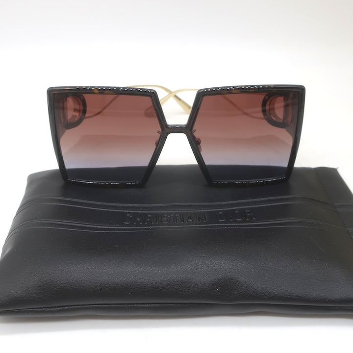 Christian Dior 30Montaigne SU 58mm Square Sunglasses Dark Tortoise 22F2