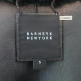 Barney's New York Lamb Fur Coat Black Size Small
