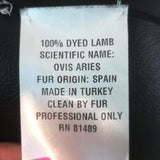 Barney's New York Lamb Fur Coat Black Size Small