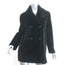 Sandro Double Breasted Lamb Fur Coat Black Size 1
