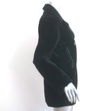 Sandro Double Breasted Lamb Fur Coat Black Size 1