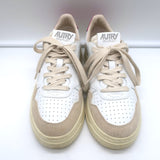 Autry Medalist Low Top Sneakers White & Pink Leather Size 38