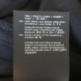 Saint Laurent Button-Waist Cropped Trousers Black Gabardine Size 40