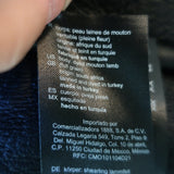 Sandro Double Breasted Lamb Fur Coat Black Size 1