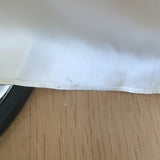 Zimmermann Tuck Belted Wide Leg Pants Cream Silk Satin Size 0