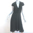 Isabel Marant Etoile Short Sleeve Midi Dress Black Crepe Size 34