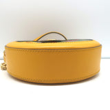 Gucci Ophidia GG Flora Round Mini Crossbody Bag Yellow Leather