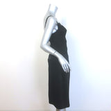 L'Agence Fenna Lace Applique Slip Dress Black Silk Charmeuse Size 2 NEW