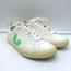 VEJA Esplar Logo Low Top Sneakers White & Absinthe Green Leather Size 38