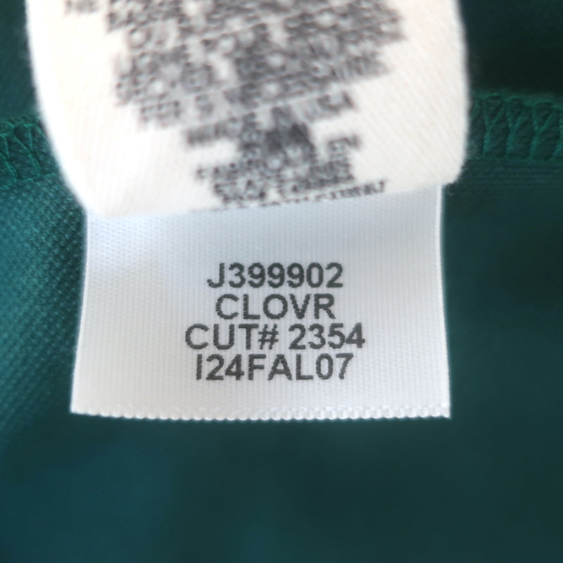 THE GREAT clover green and white track jacket — authentic pre-owned, gently worn luxury staple