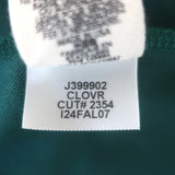 THE GREAT clover green and white track jacket — authentic pre-owned, gently worn luxury staple