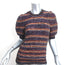 Ulla Johnson Puff Sleeve Top Elara Multicolor Striped Knit Size Petite