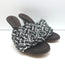 Bottega Veneta Lido Intrecciato Fabric & Leather Mules Dark Brown/White Size 39
