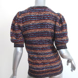 Ulla Johnson Puff Sleeve Top Elara Multicolor Striped Knit Size Petite