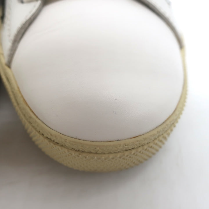Saint Laurent SL/06 Court Classic Star Sneakers White &amp; Black Leather Size 35.5