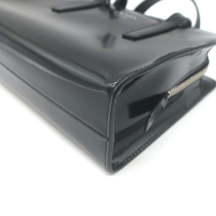 Prada Re-Edition 1995 Mini Tote Black Spazzolato Leather Crossbody Bag
